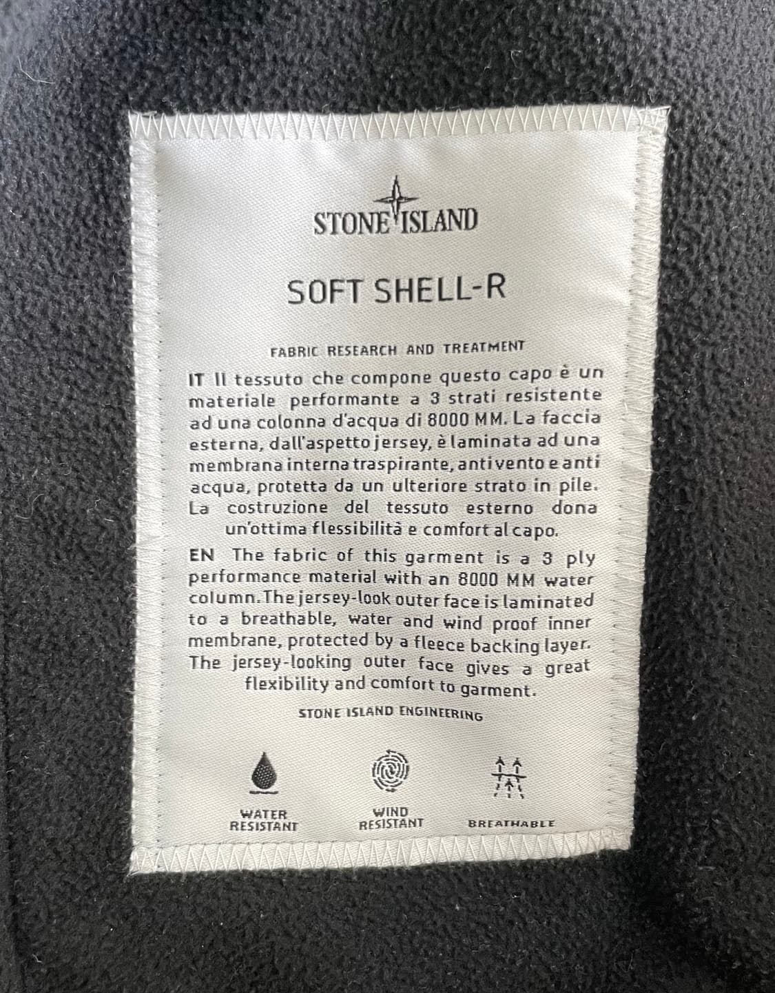 스톤아일랜드 소프트 쉘 후드 자켓 상품이미지7