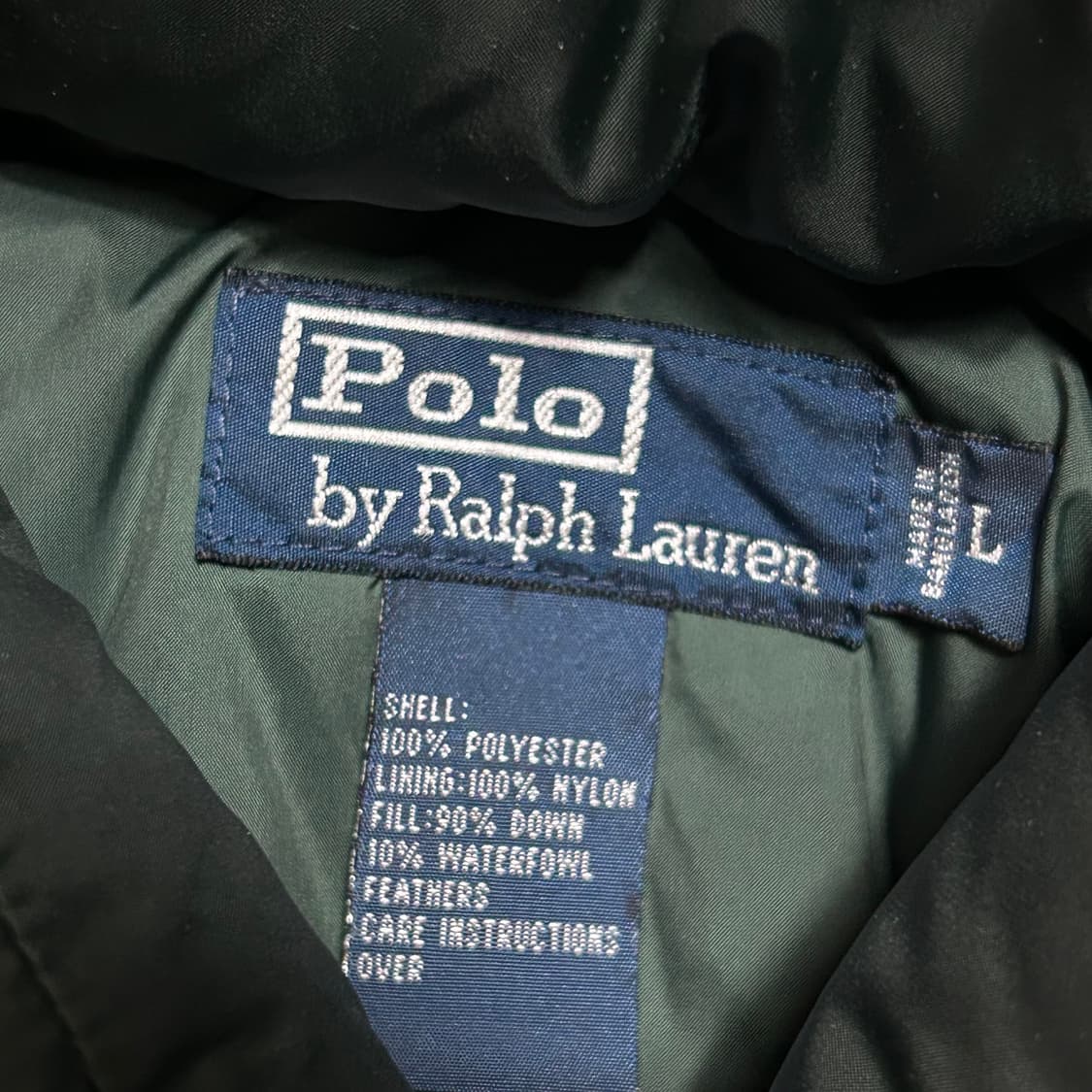 폴로 랄프로렌 대대장 그린 푸퍼 패딩 점퍼 파카 L 상품이미지8