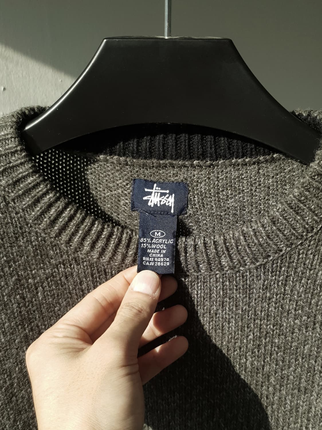 90s Stussy old english knit 상품이미지4