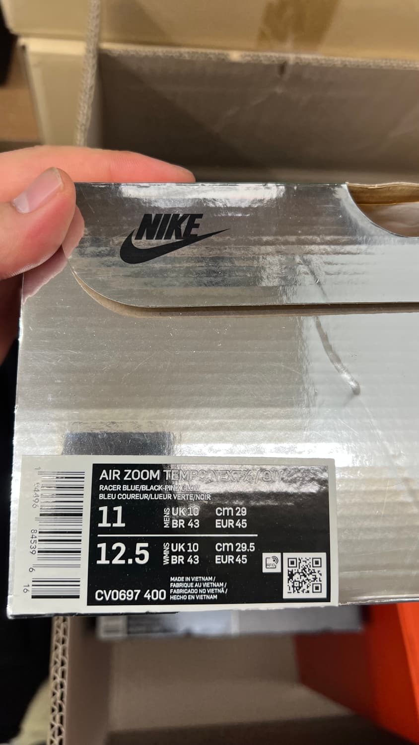 나이키 x 오프화이트 에어 줌 템포 넥스트% 핑크 글로우 상품이미지2