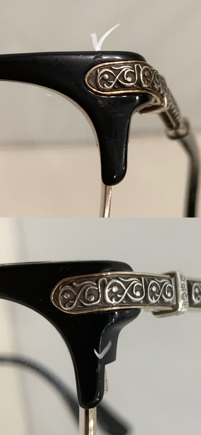 크롬하츠 버티컬스마일2 안경 [BK/GP] 블랙&골드 상품이미지9