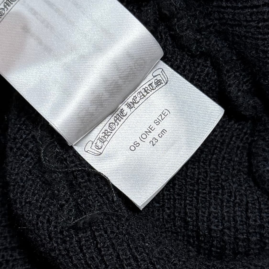 [S+급/OS] 크롬하츠 홀스슈 울 비니 블랙 상품이미지6