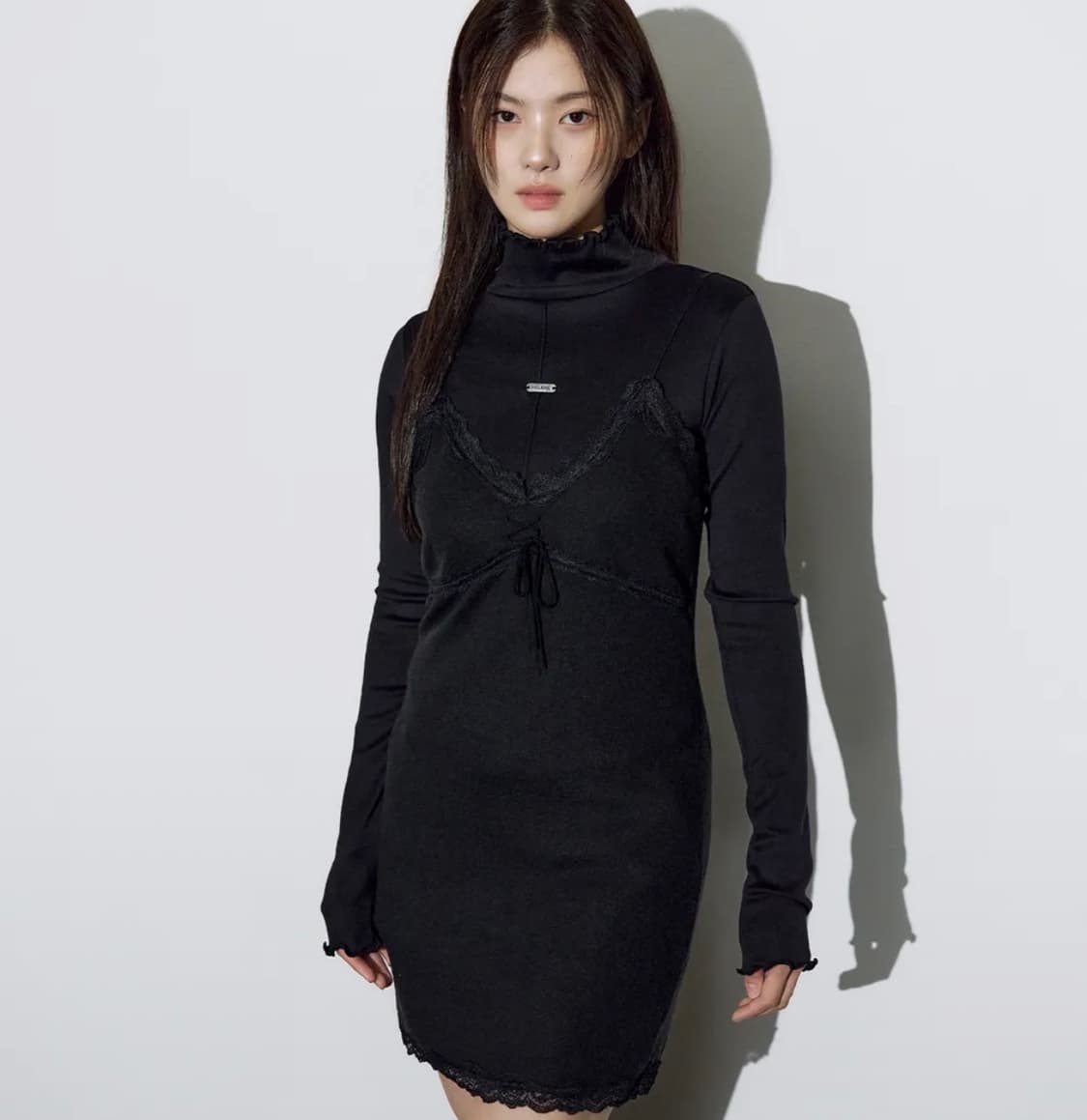 헬레네파리스 셀러브리즈 니팅 슬립 블랙 상품이미지1