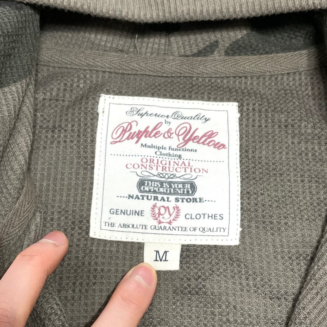 일본 퍼플앤옐로우 밀리터리 후드집업 여성M 상품이미지3