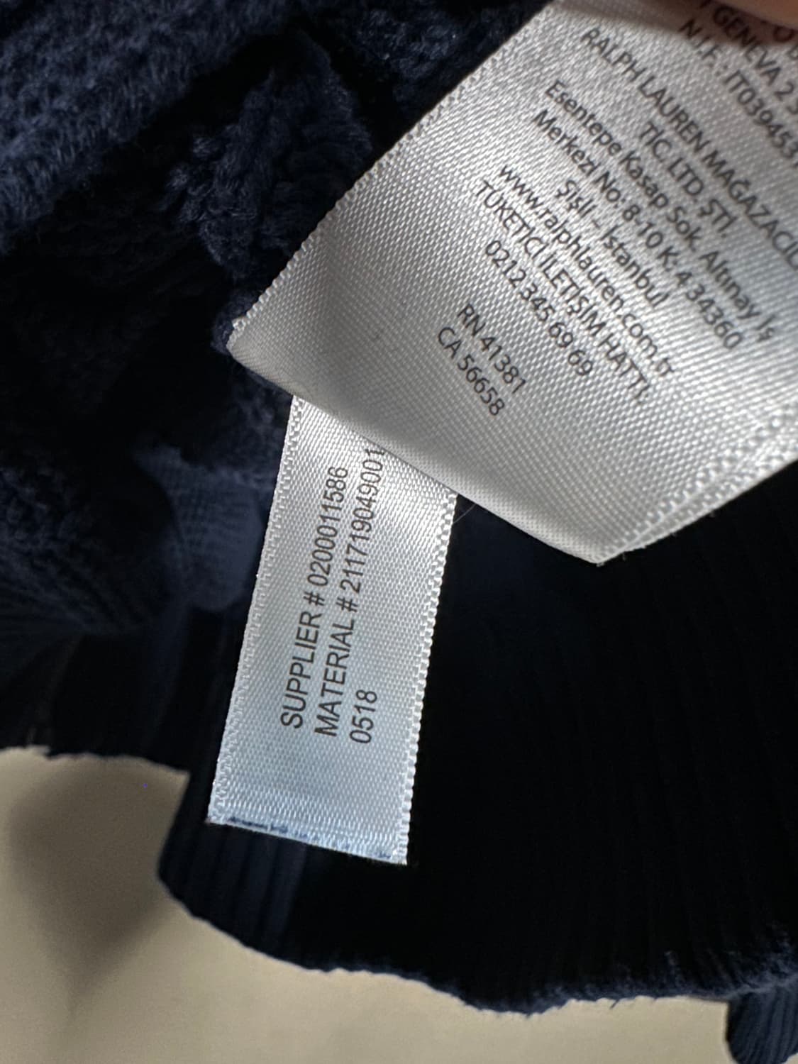 폴로 랄프로렌 케이블 니트집업 처분  상품이미지4