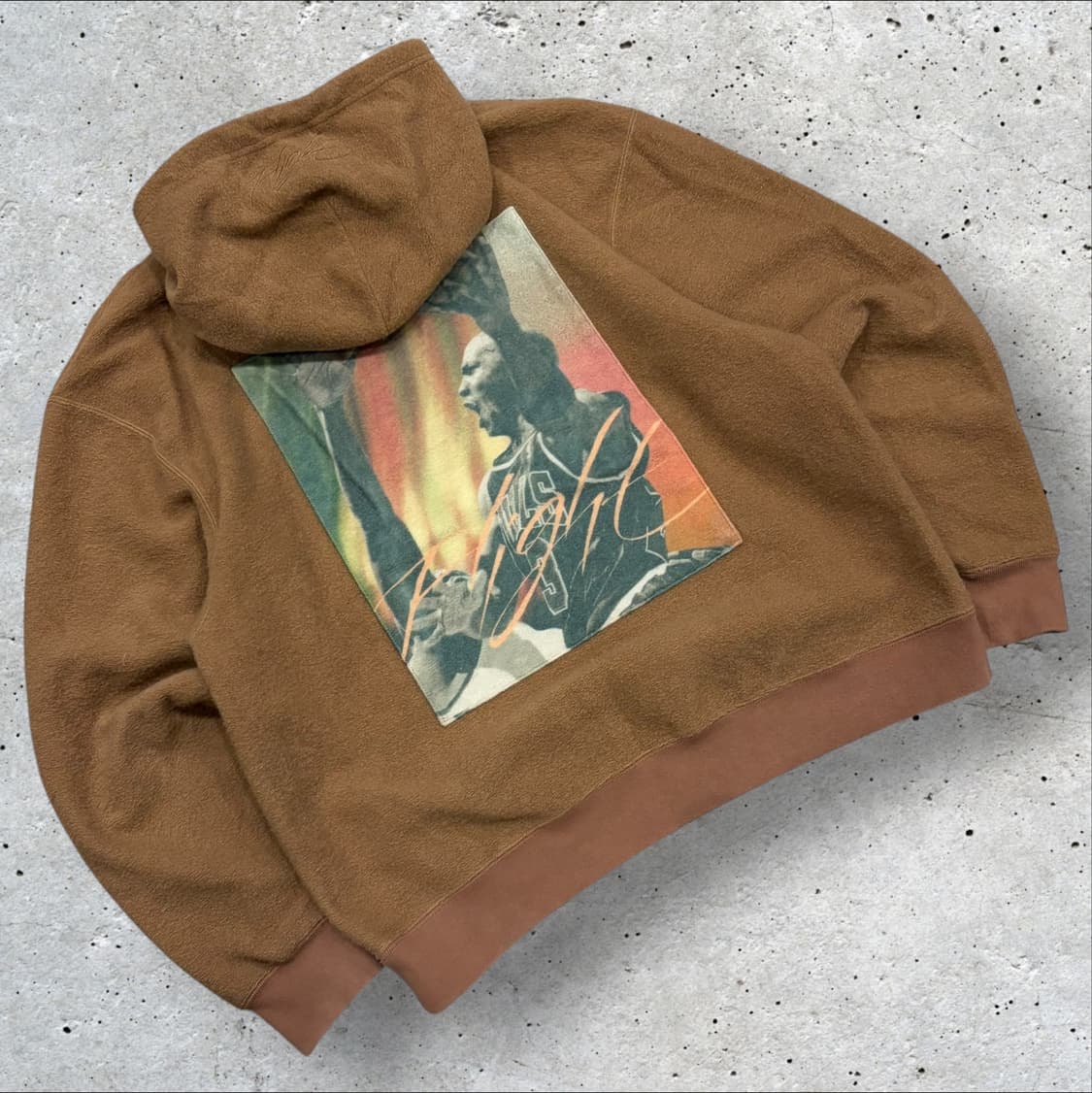 [XL] 조던 마이클 조던 플리스 후드티 브라운 C792 상품이미지2