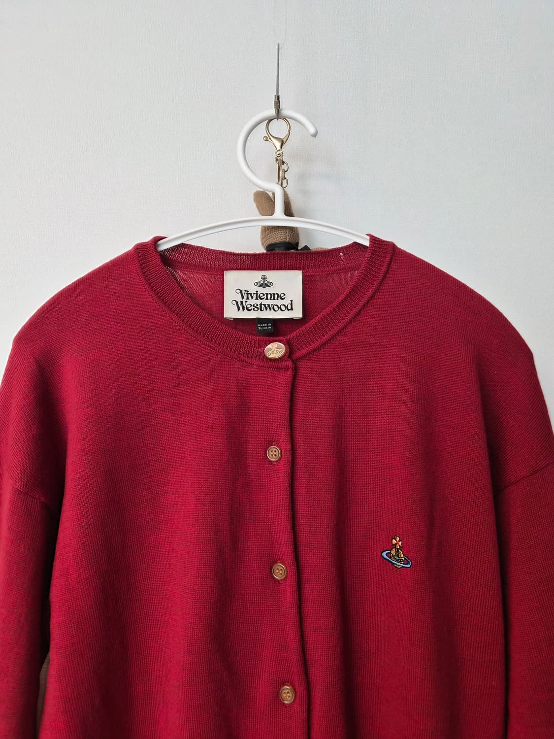 (정품) 비비안 웨스트우드 ORB 로고 가디건 - 레드 (L사이즈) 상품이미지2