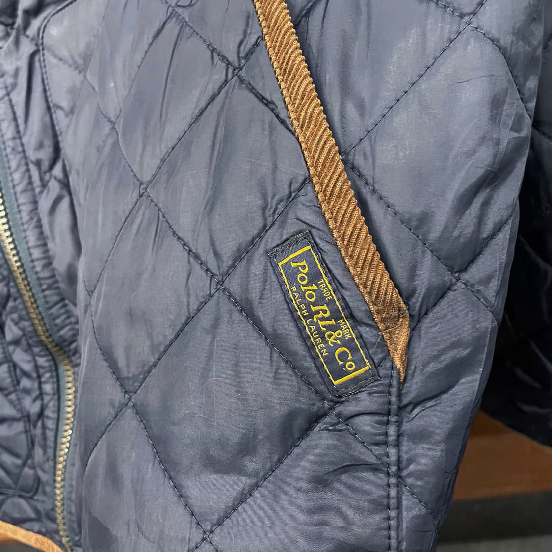 폴로 랄프로렌 신형 라벨 집업 누빔 깔깔이 퀼팅 자켓 컨트리 상품이미지5