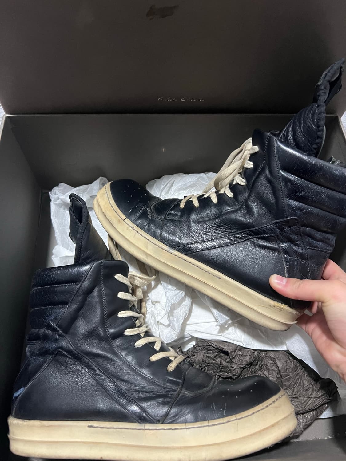 릭오웬스 지오바스켓 올검 40사이즈 상품이미지1