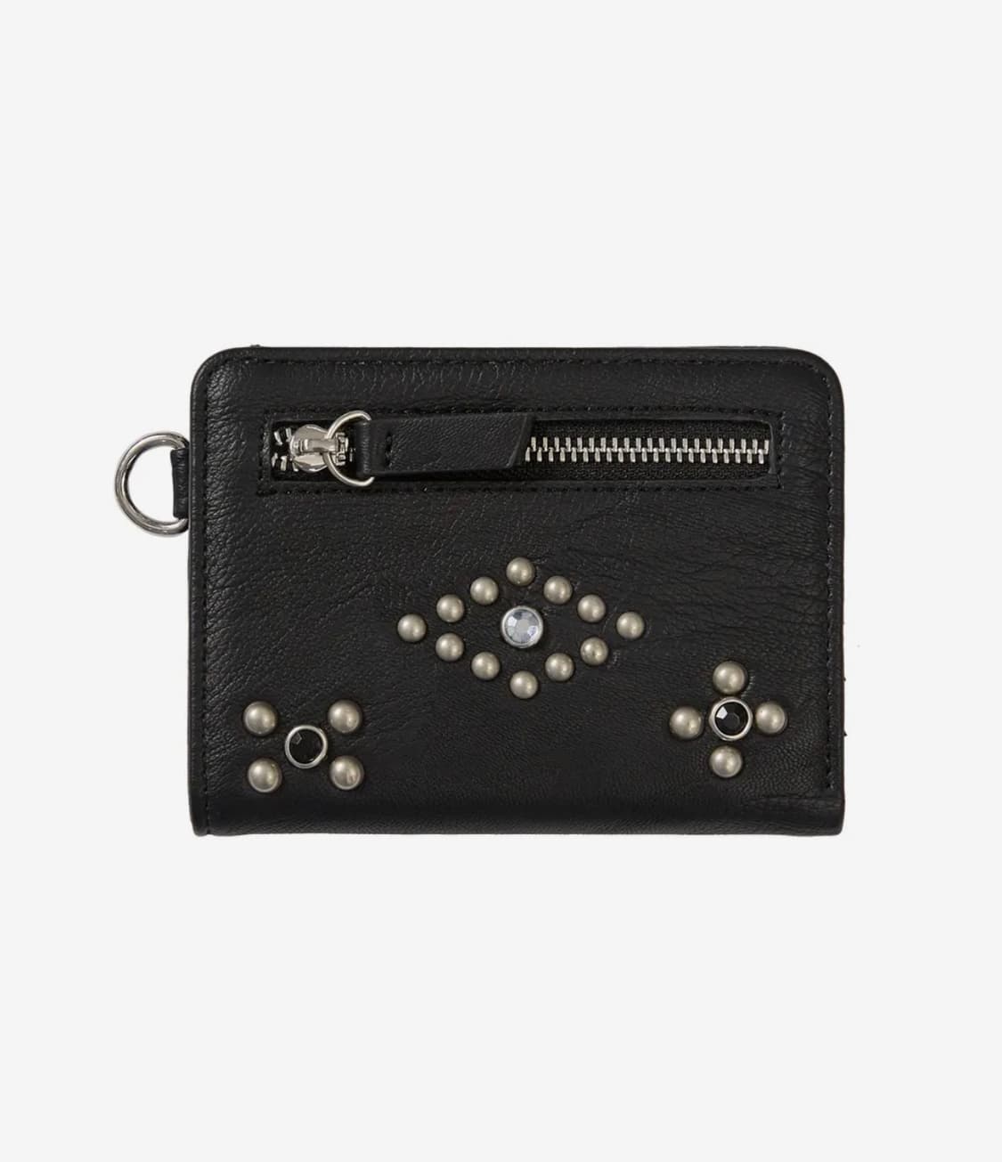 일리고 스터드 크로스 반지갑 블랙 상품이미지1
