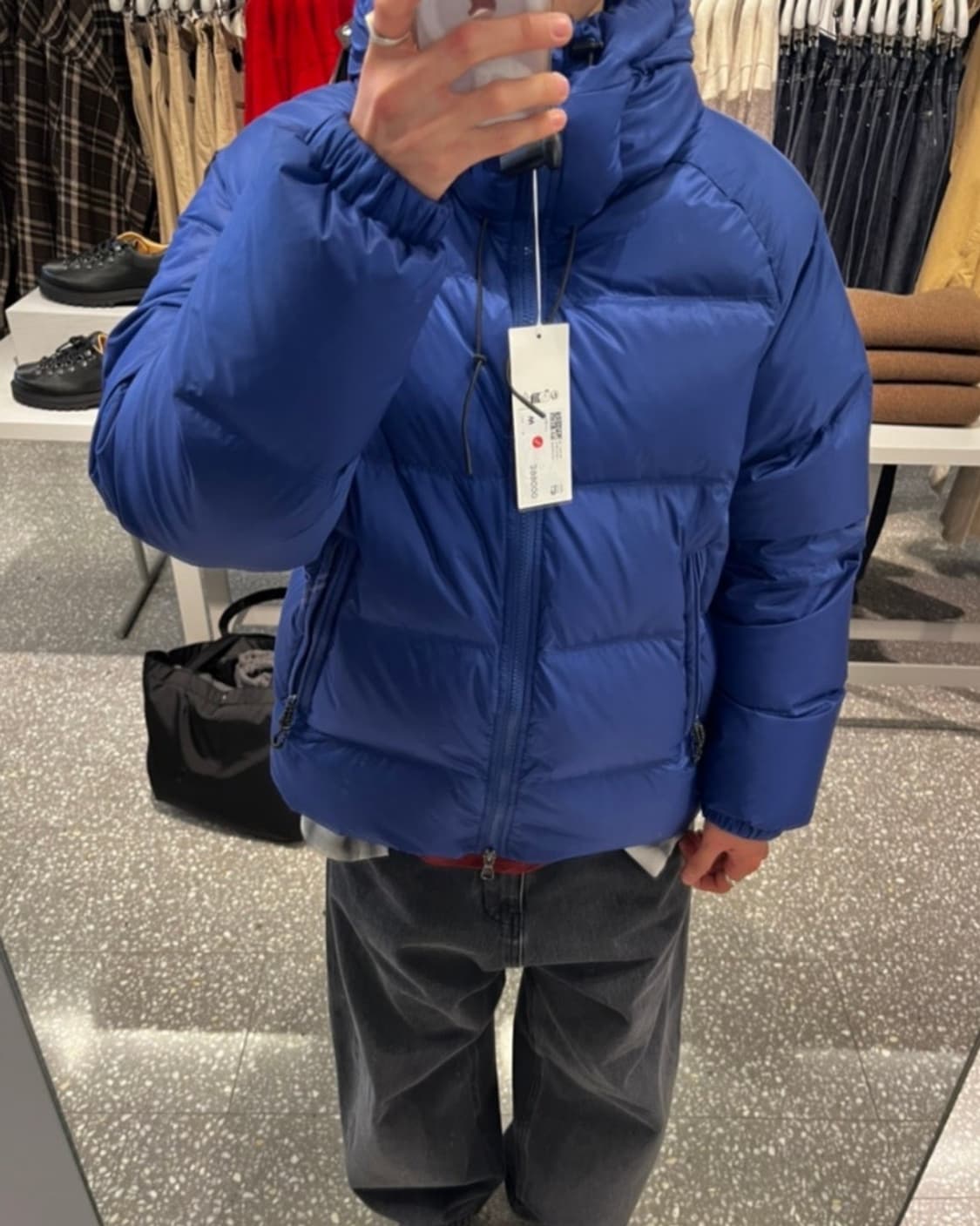 정가 40만) ARKET 아르켓 스포티 다운 푸퍼패딩 블루 코스 cos 상품이미지1