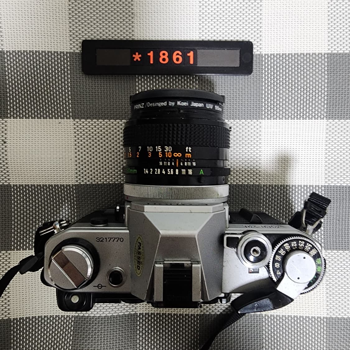 캐논 AE-1 필름카메라 실버바디 1.4 단렌즈 데이터백 장착 상품이미지3