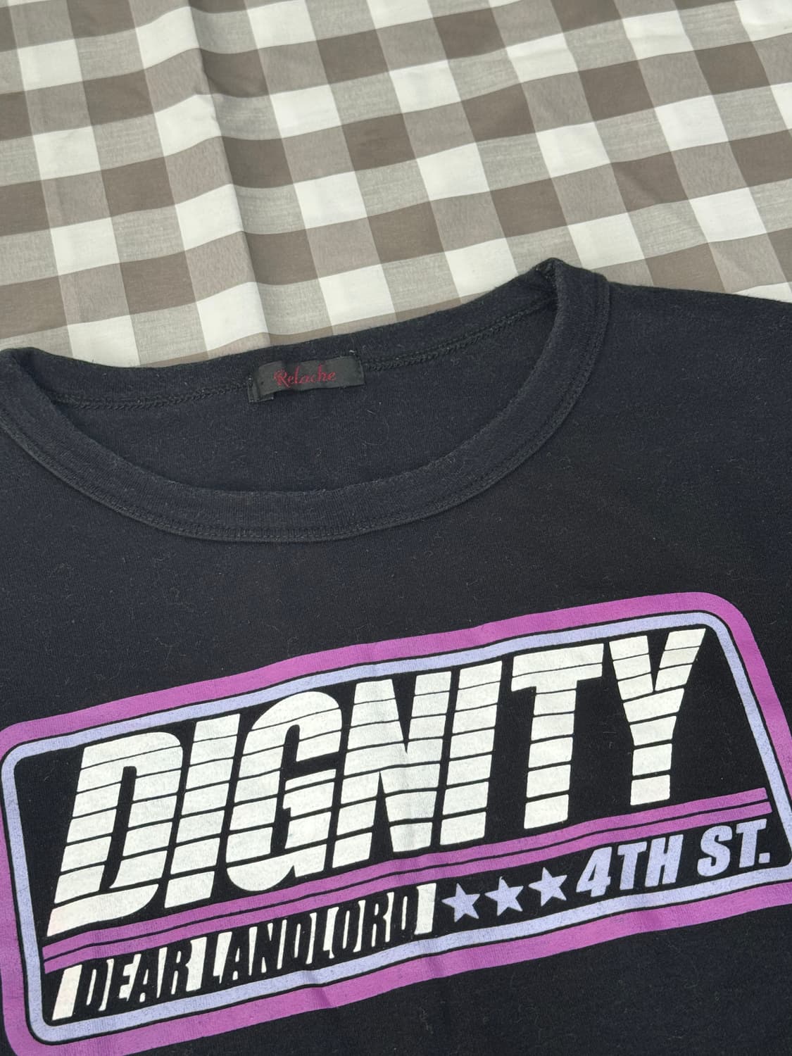 DIGNITY 블랙 프린팅 스컬 슬림 긴팔 티셔츠 락 펑크 힙 스트릿 상품이미지4