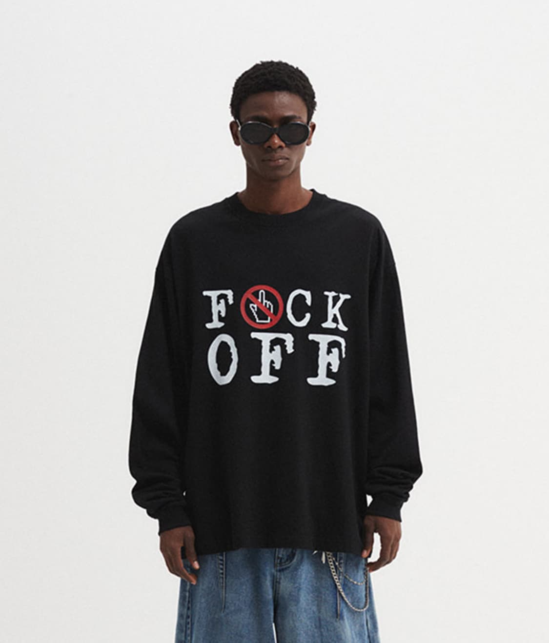 [XL] dnsr F.O 롱슬리브 블랙 상품이미지1