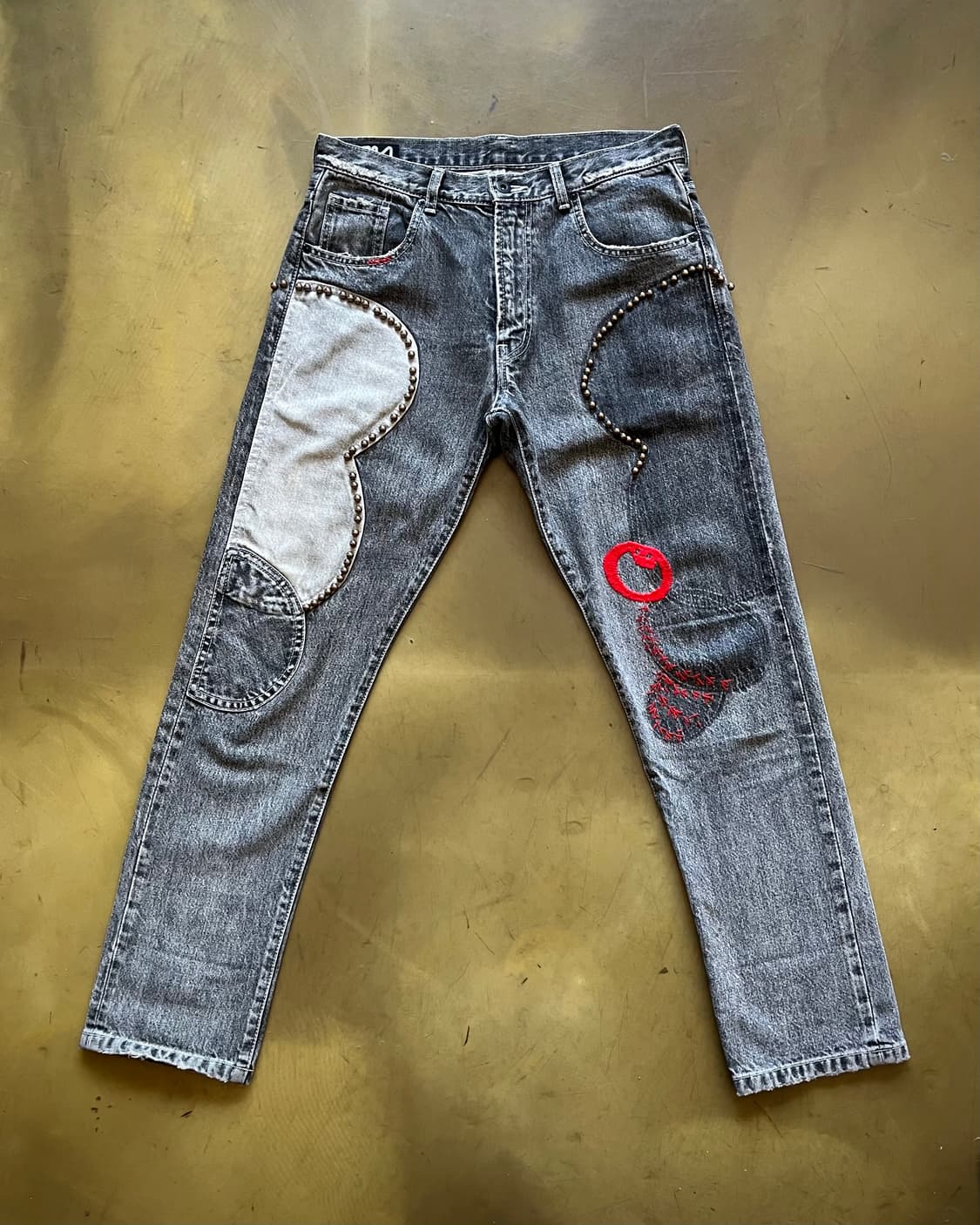 RNA Japan Stud Stitch Detail Denim pants 상품이미지3