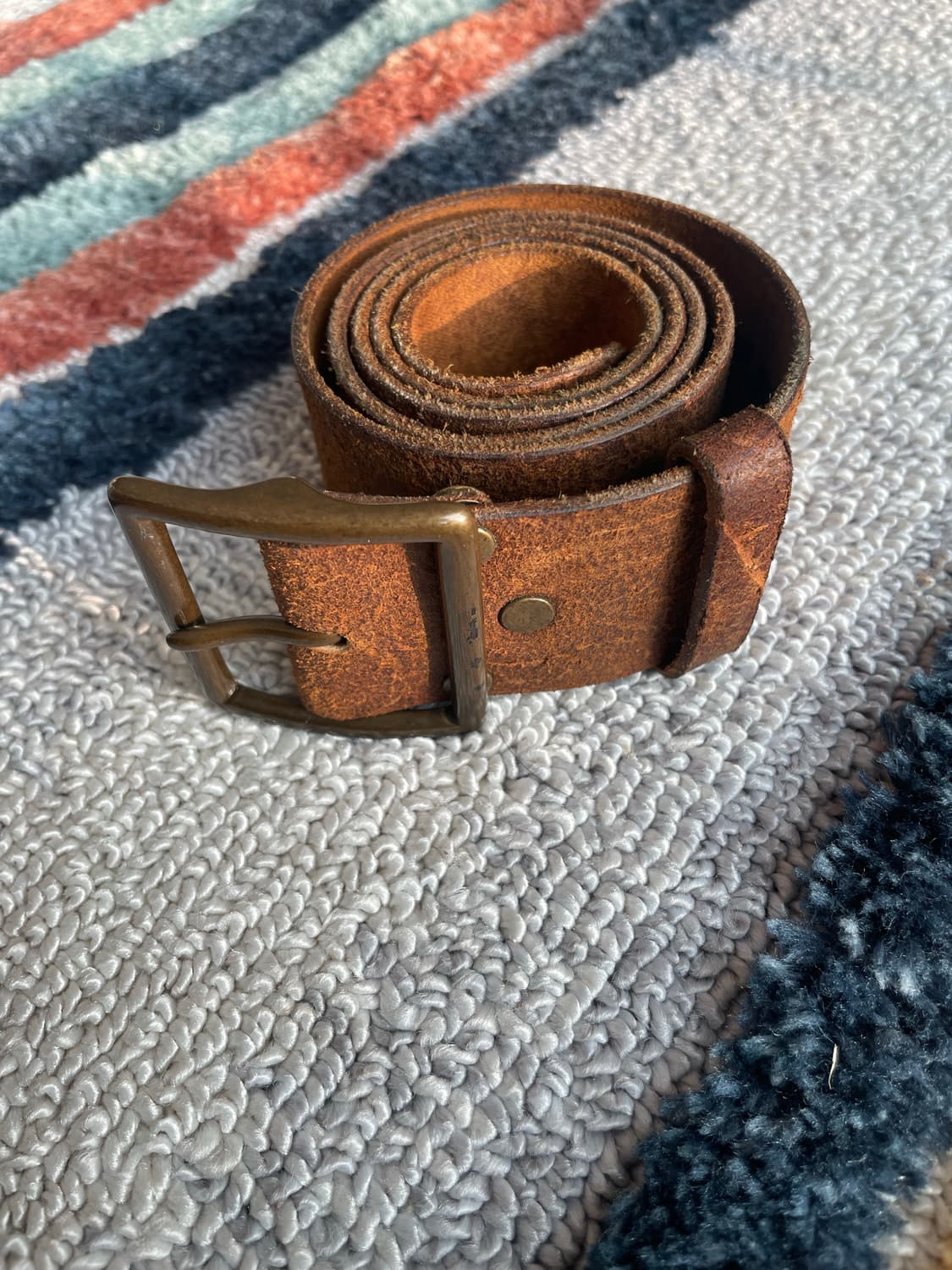 RRL 디스트레스트 레더벨트(32) 상품이미지1