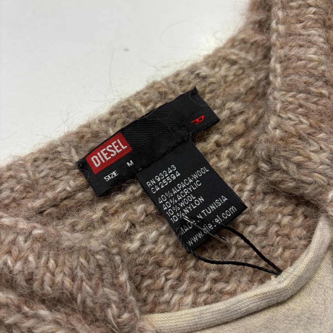 [M] DIESEL 디젤 스트라이프 니트 스웨터 B913 상품이미지4