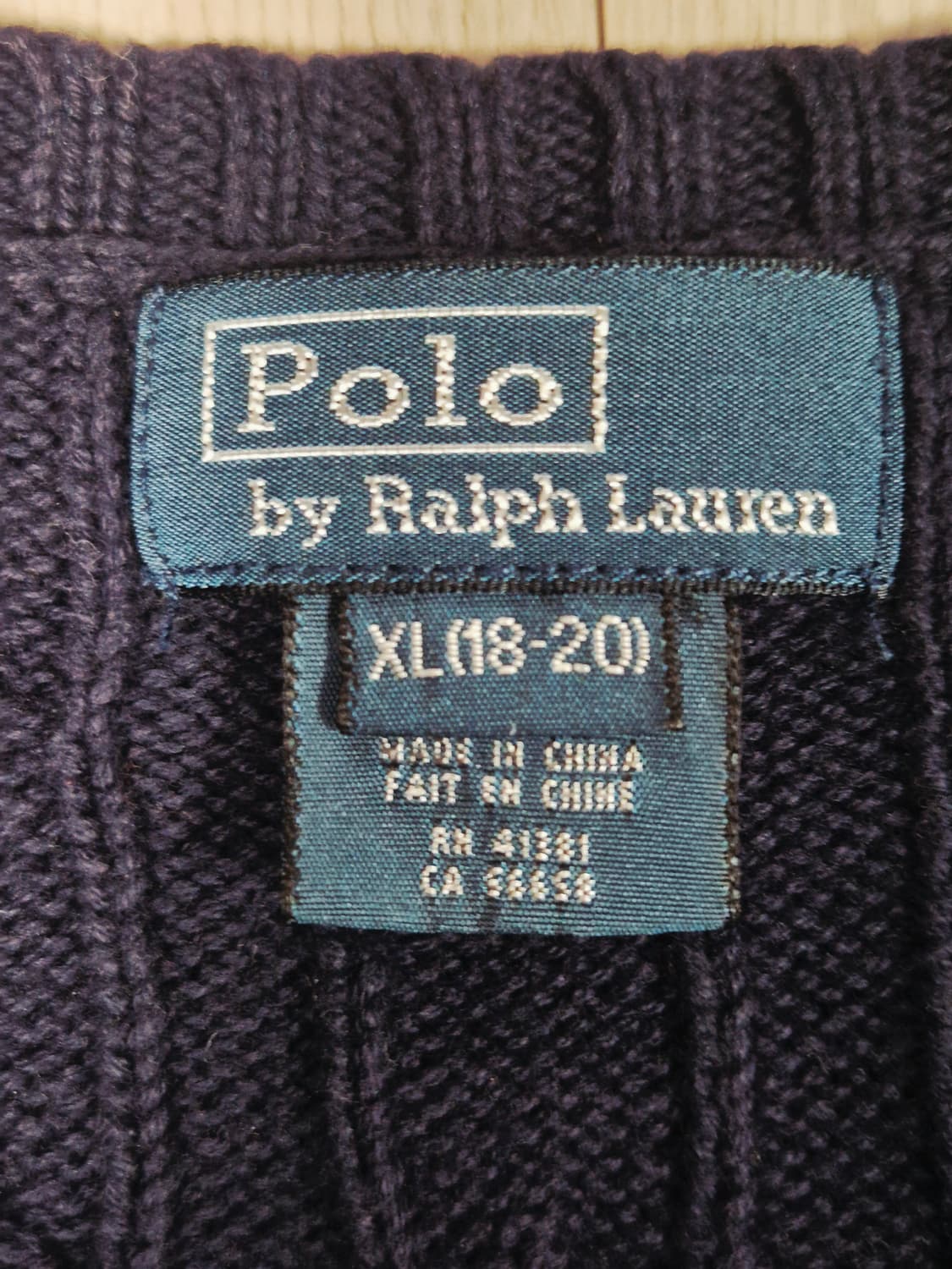 폴로 니트 조끼(네이비, 100) 상품이미지2