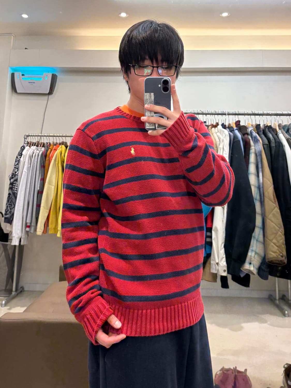 폴로 랄프로렌 스트라이프 니트 레드 상품이미지9