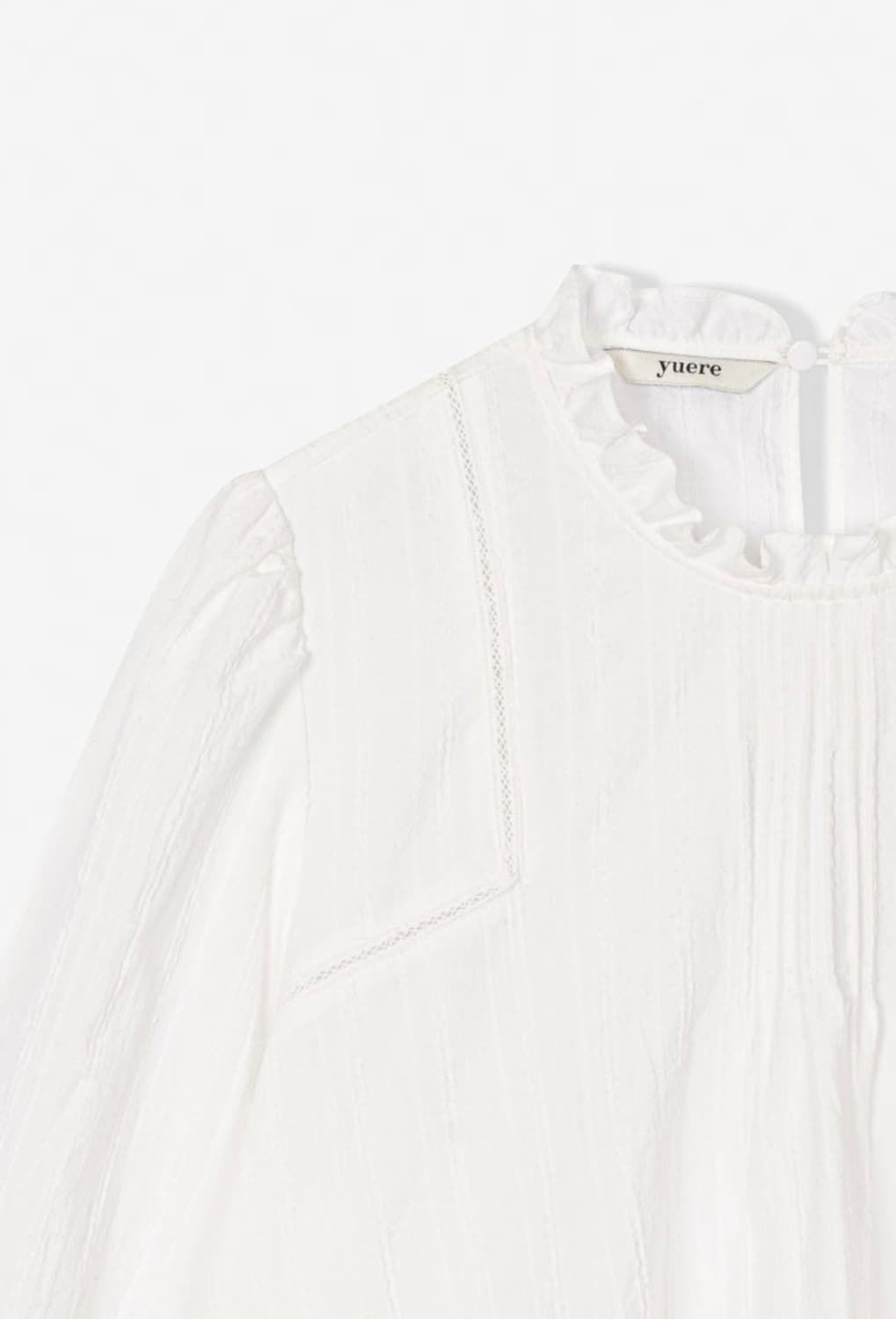 유에르 줄리 레이스 블라우스 아이보리 상품이미지7