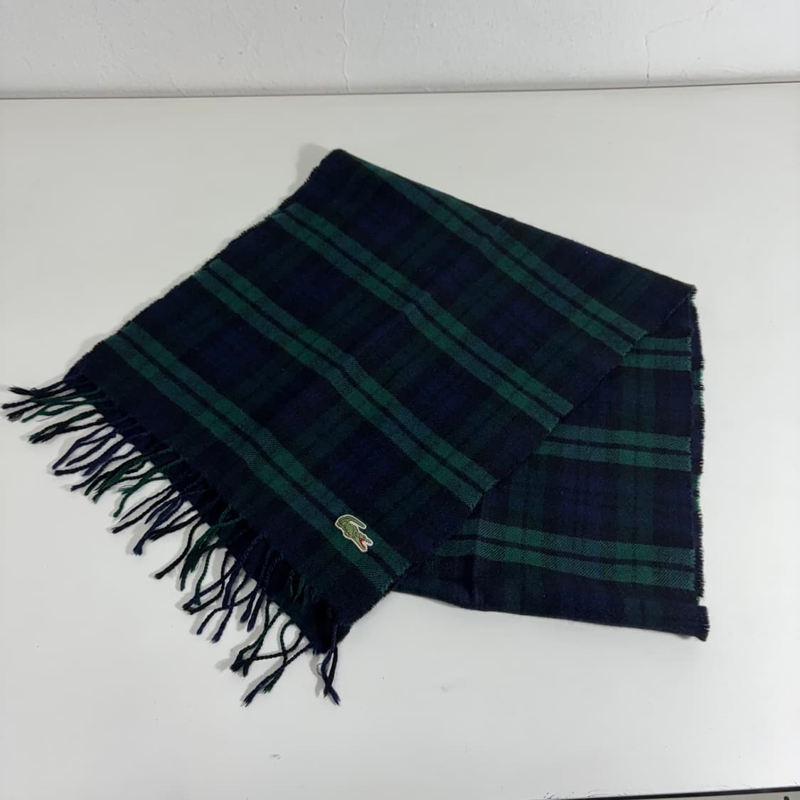 OS 라코스테 타탄체크 울 머플러 남여공용 상품이미지1