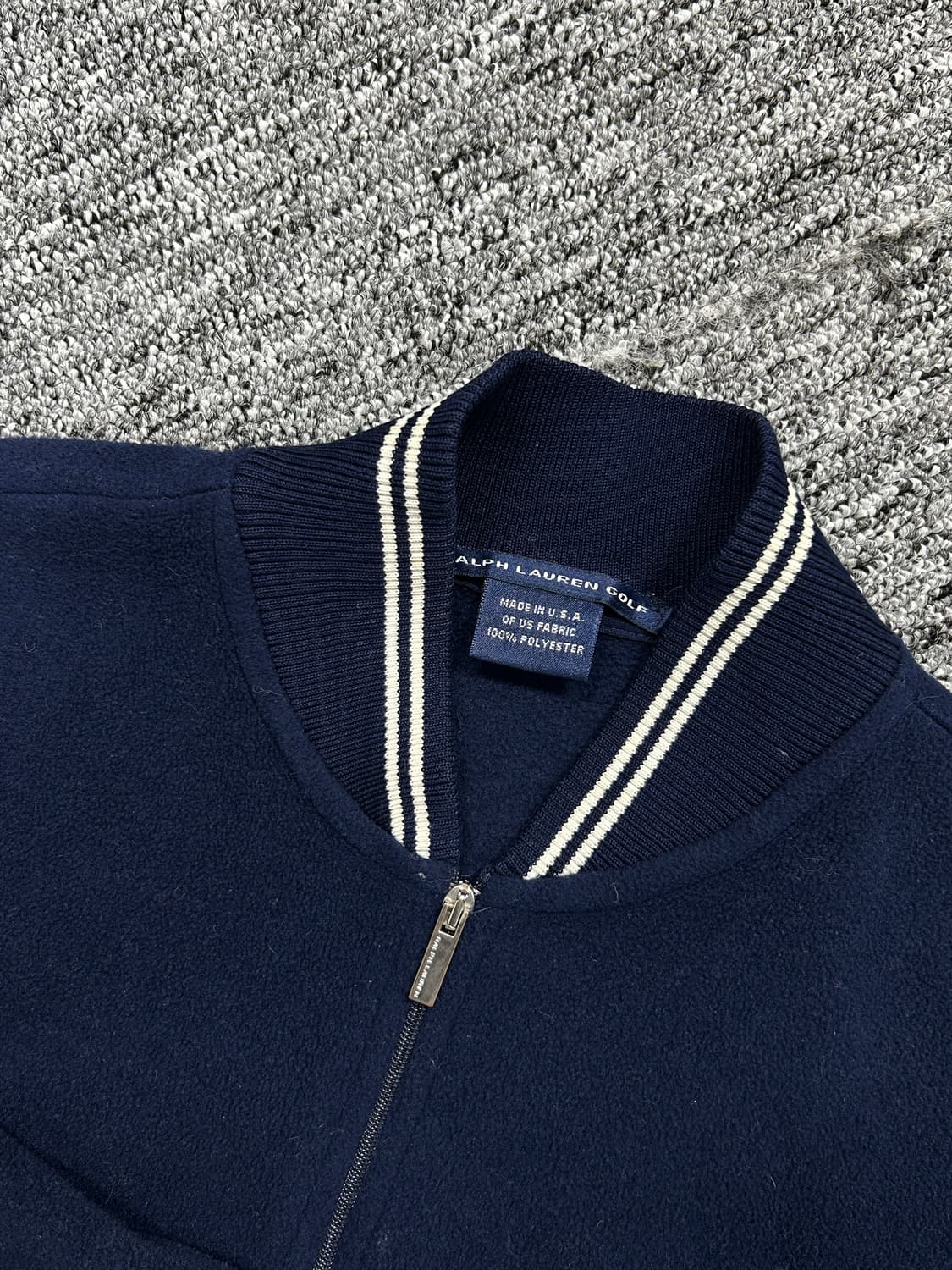 폴로 랄프로렌 골프 네이비 니트 집업 S 상품이미지5