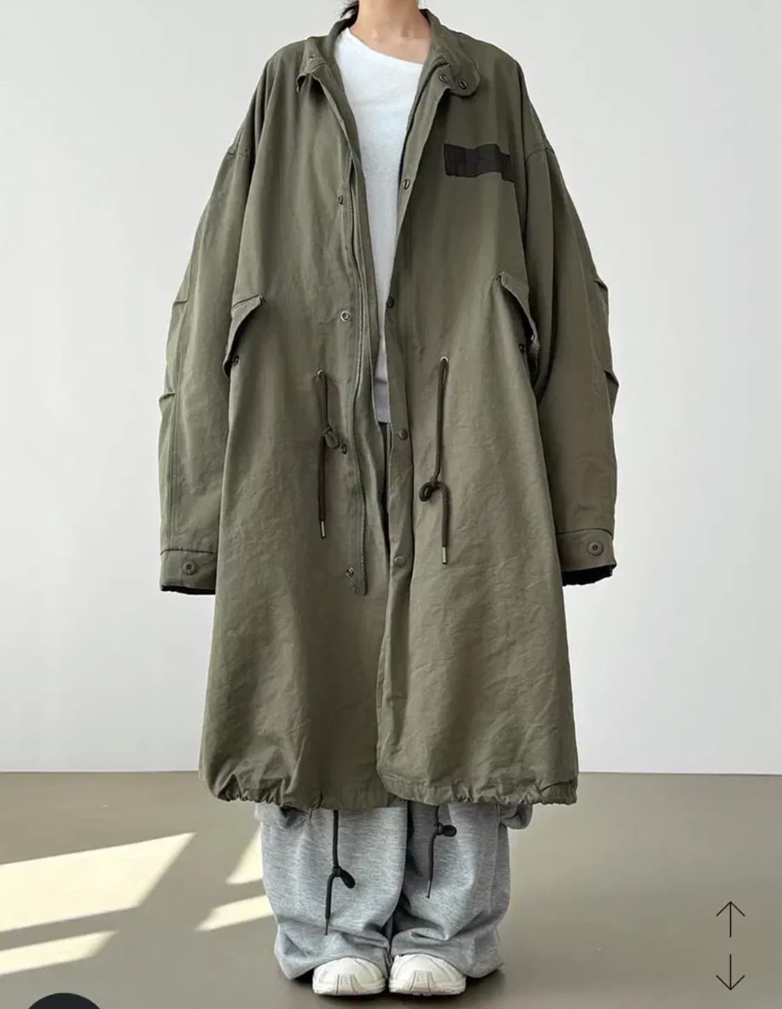 로컬맨션 over fit safari long jacket 상품이미지1