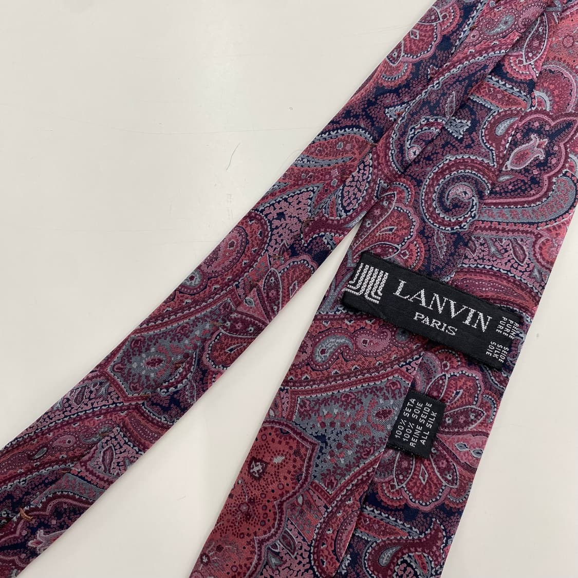 랑방 페이즐리 정품 명품넥타이 (LANVIN) 8.2cm 상품이미지5