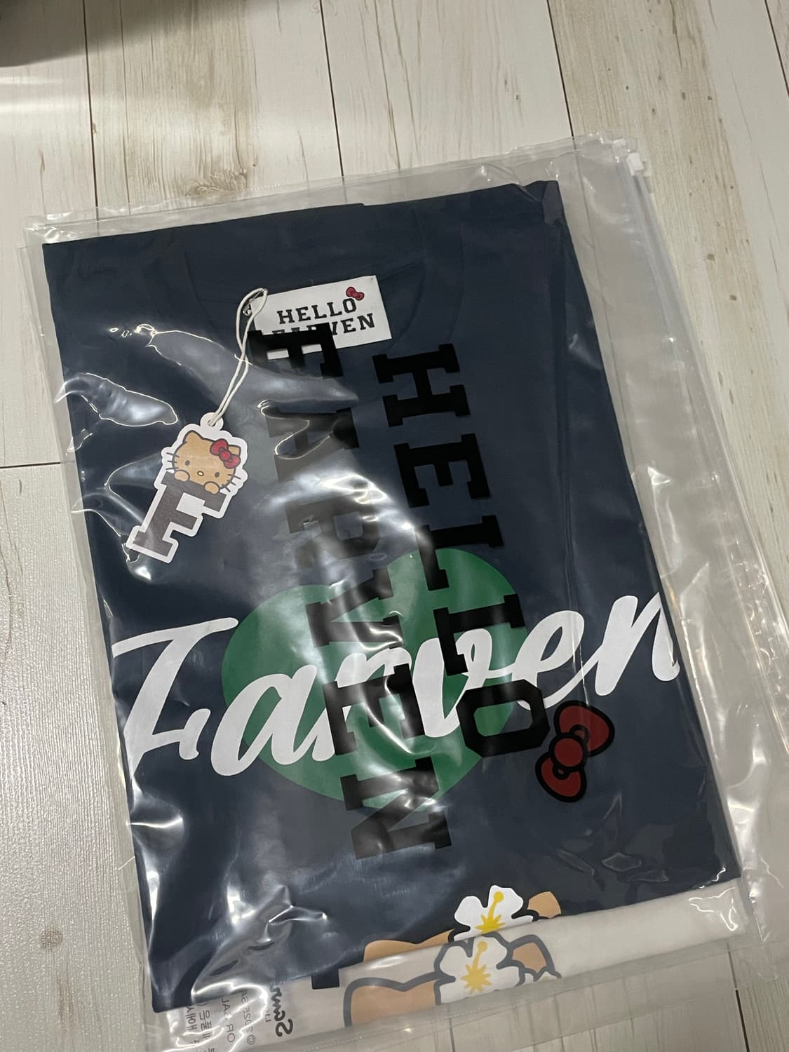 [os] 파르벵x태닝 헬로 키티 티셔츠 네이비 상품이미지1