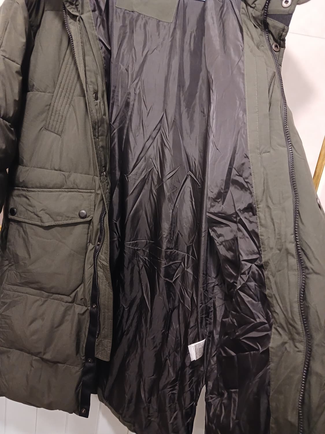 장미쉘바스키아 정품 남성 롱패딩 100 사이즈 상품이미지4