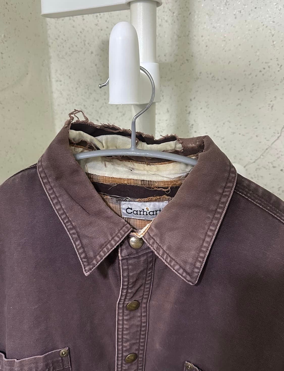 칼하트 캔버스 플란넬 라이너 워크 셔츠 자켓 2XL 상품이미지2