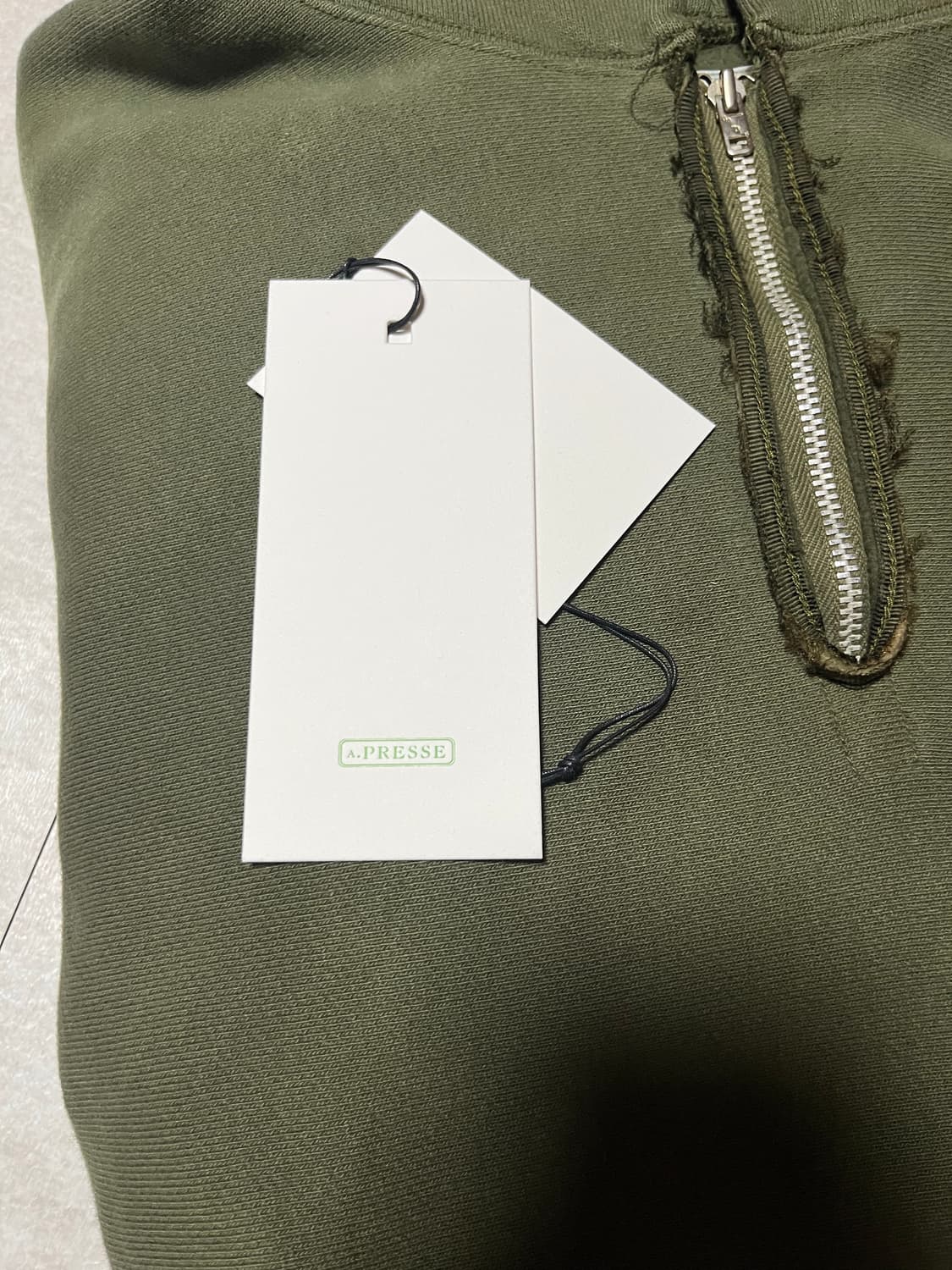 apresse 아프레쎄 25ss 하프 집업 2size 상품이미지4