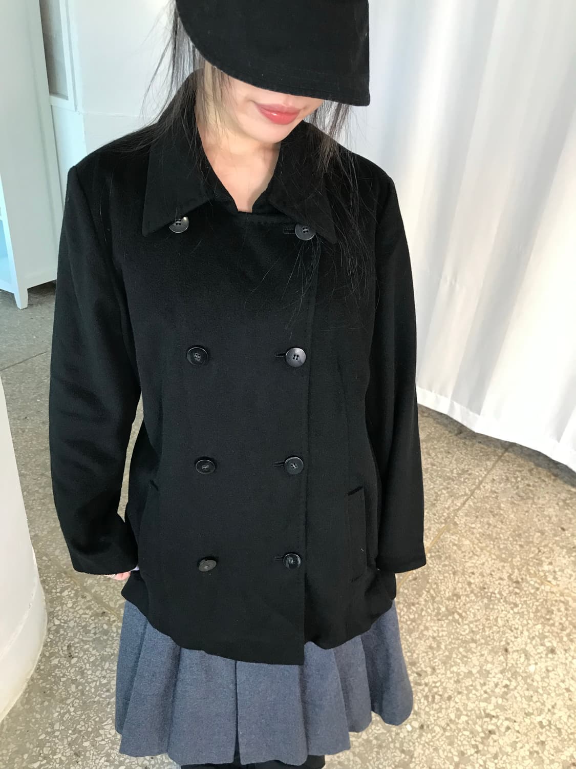 캐시미어  블랜드 더블 코트 상품이미지1