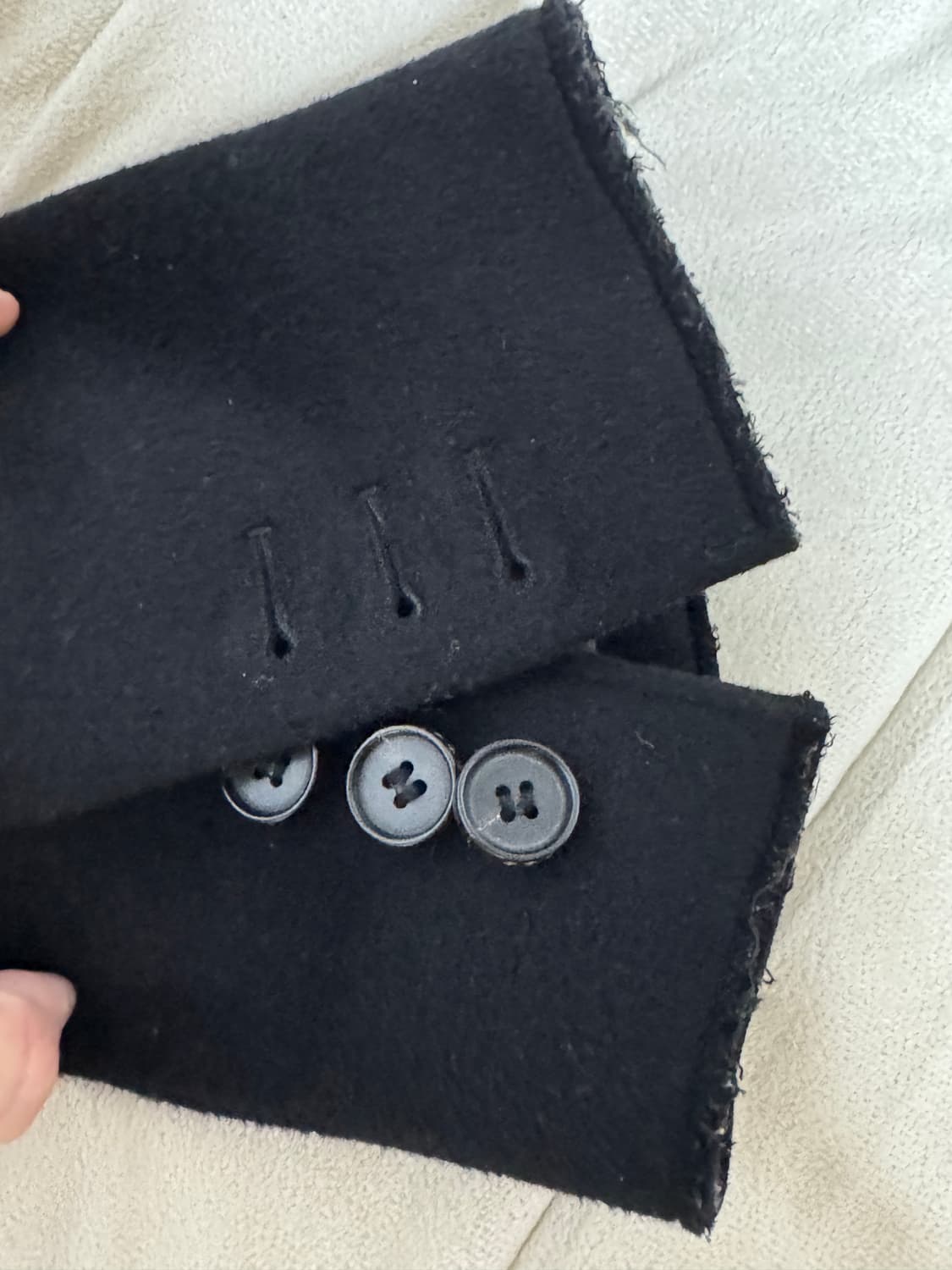 토니웩 크루도 캐시미어 커팅 코트 상품이미지5