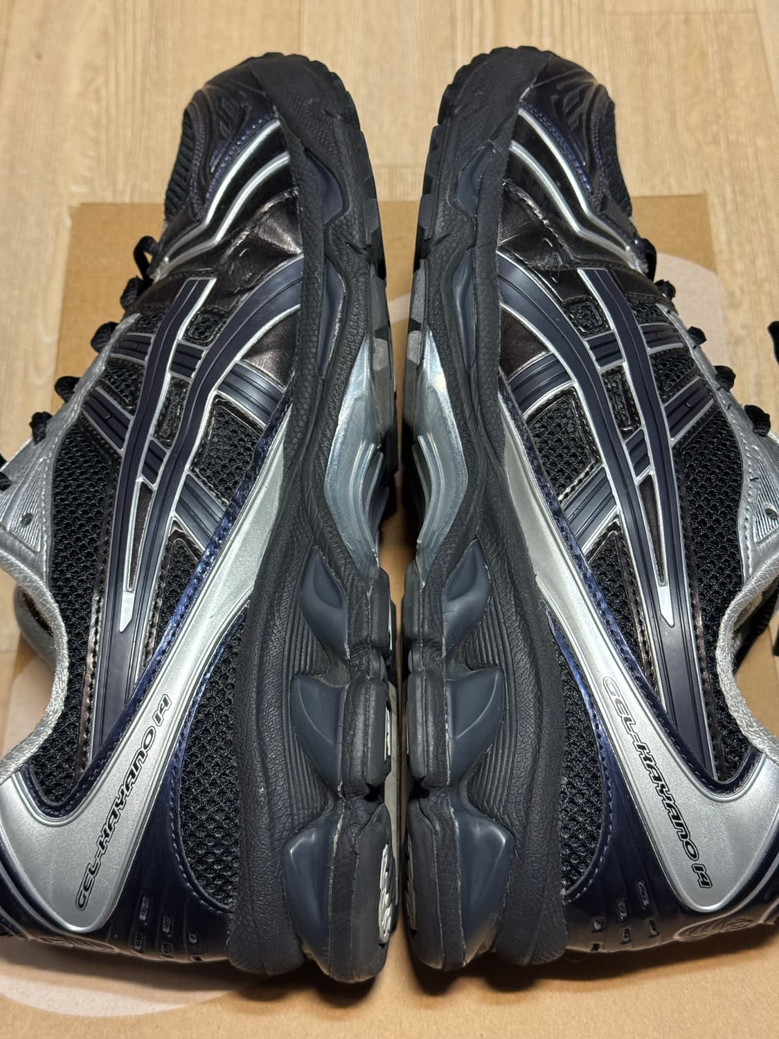 아식스 언더마이카 젤 카야노 14 블랙 퓨어 실버 상품이미지7