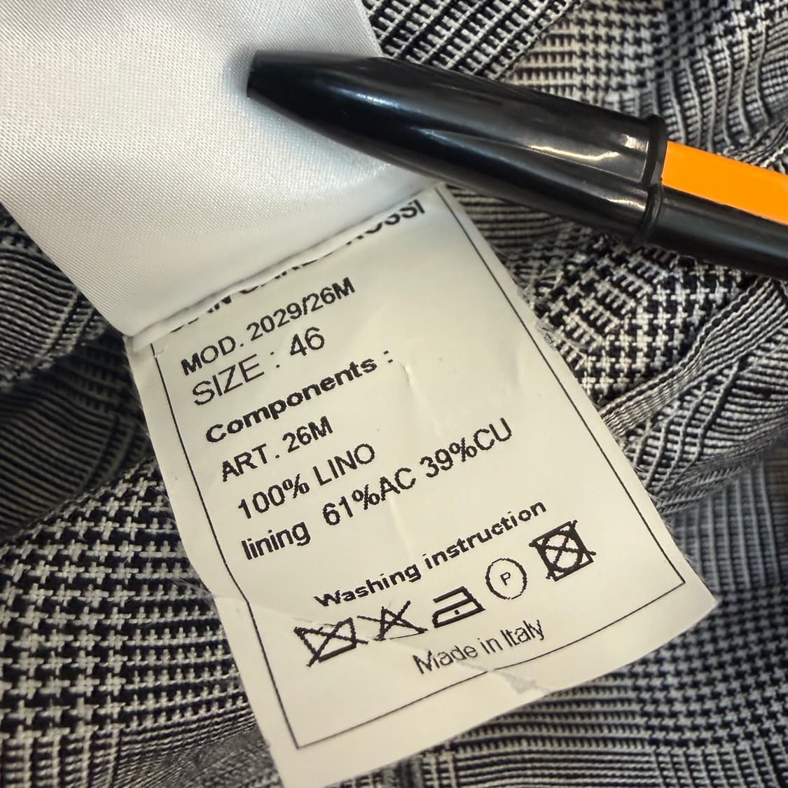 Gian Carlo Rossi 지안 카를로 로시 글렌체크 자켓 S 상품이미지7