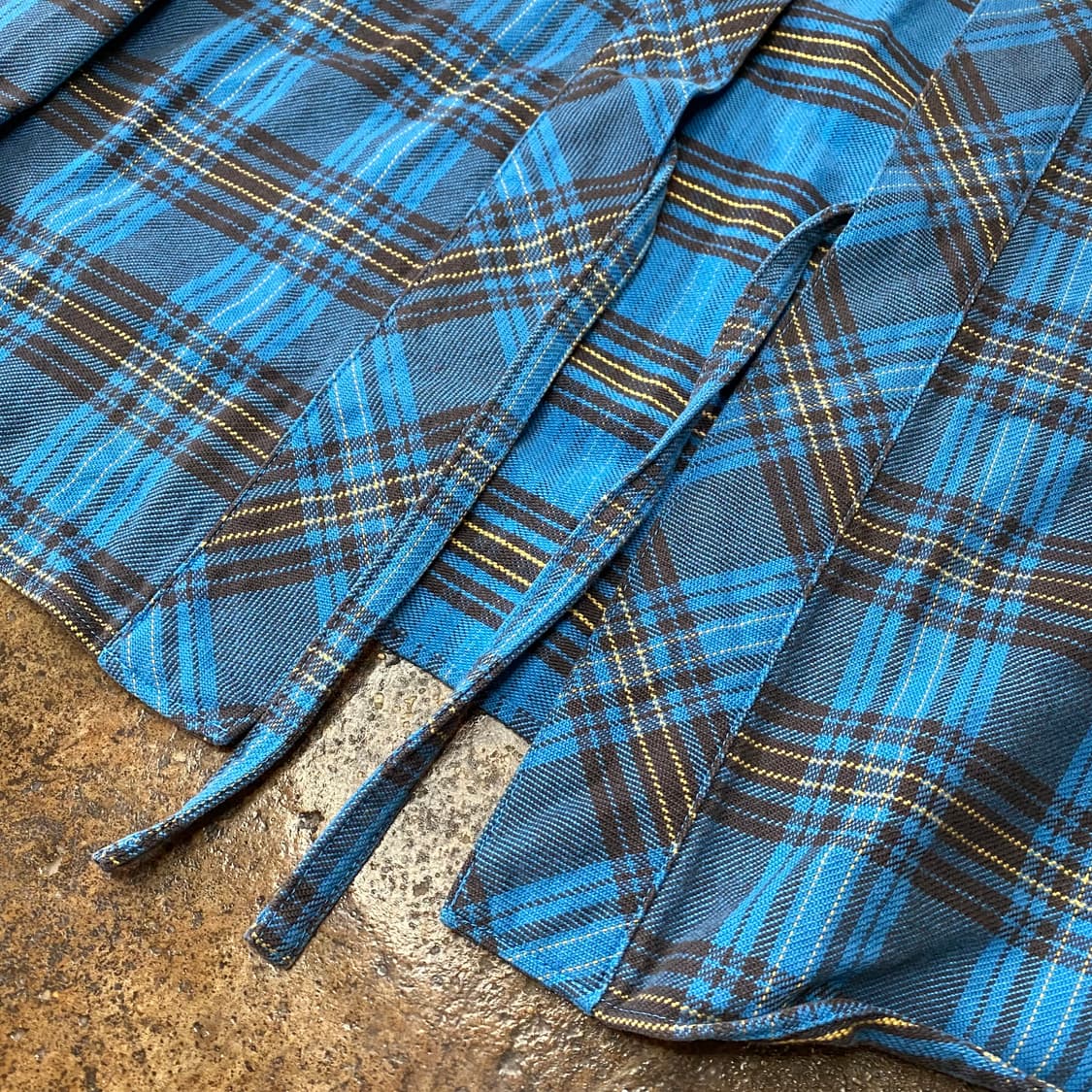 (3) 비즈빔 블루 체크 셔츠 자켓 상품이미지4