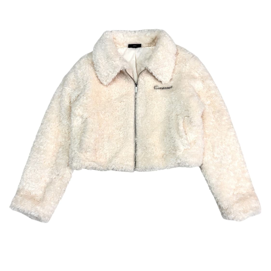 널디 크롭 퍼 자켓 상품이미지1