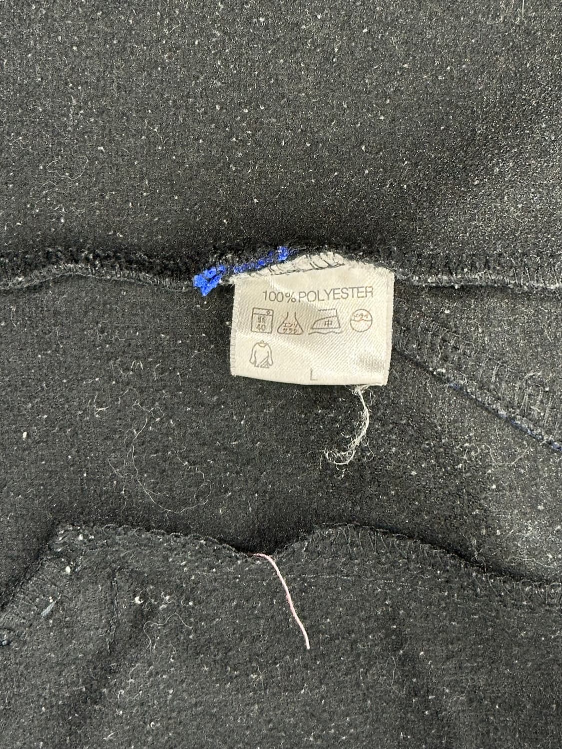 아디다스 블랙 블루 빅 로고 삼선 트랙탑 져지 L 상품이미지7