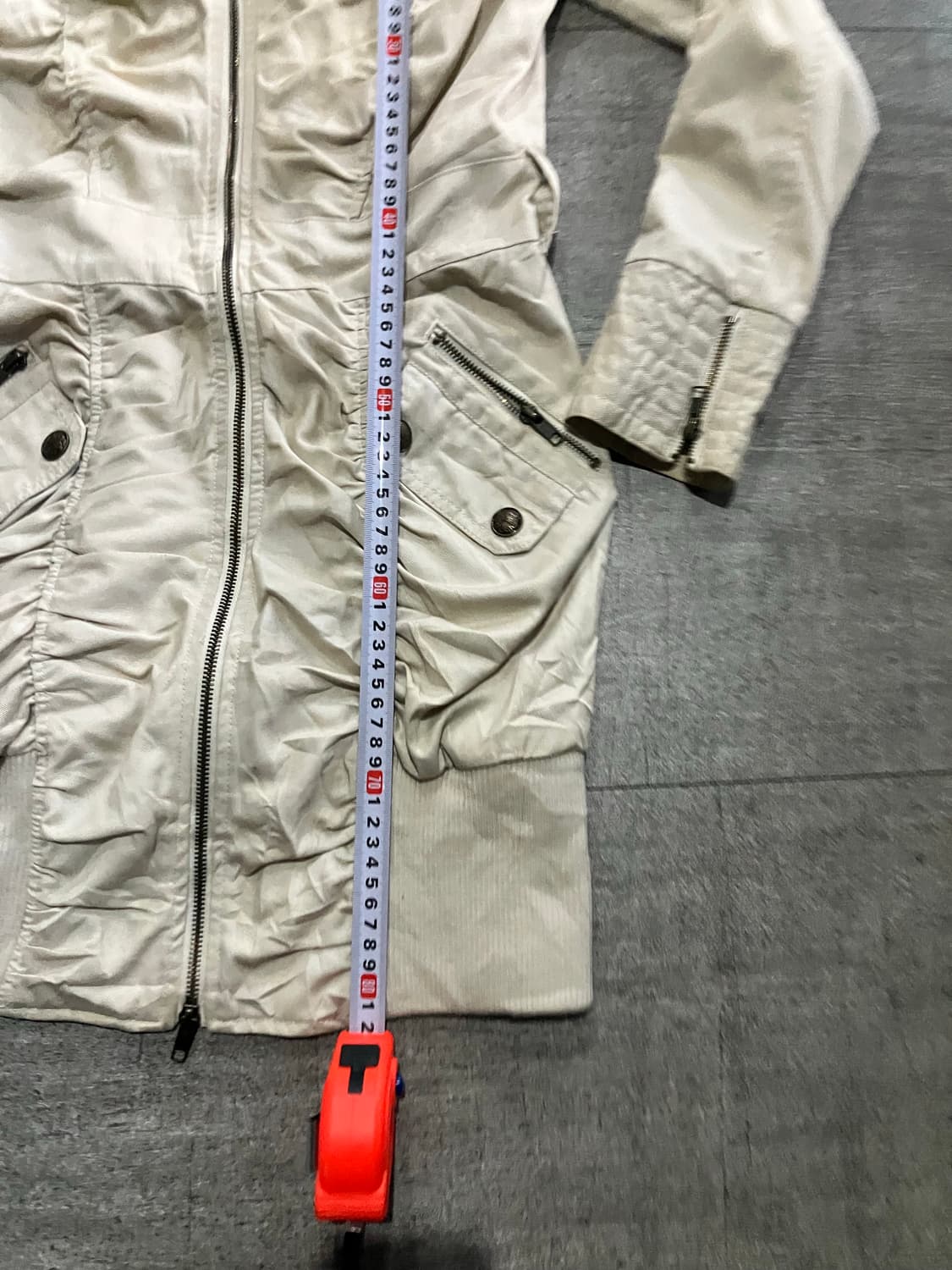 일본빈티지 Vanitface 핀터깔y2k 오리엔탈펑크 곱창 미디자켓 상품이미지5