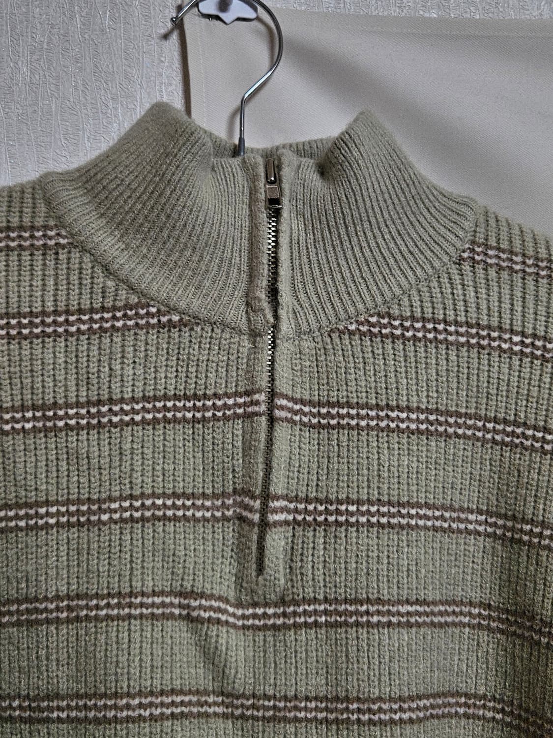 말차 초코맛 반집업 니트/초코나무숲 말차코어/말차라떼 상품이미지5