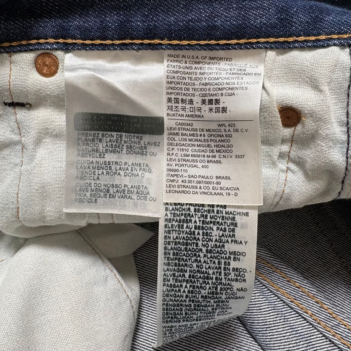 [30] 리바이스 501 USA 데님 청바지 상품이미지2