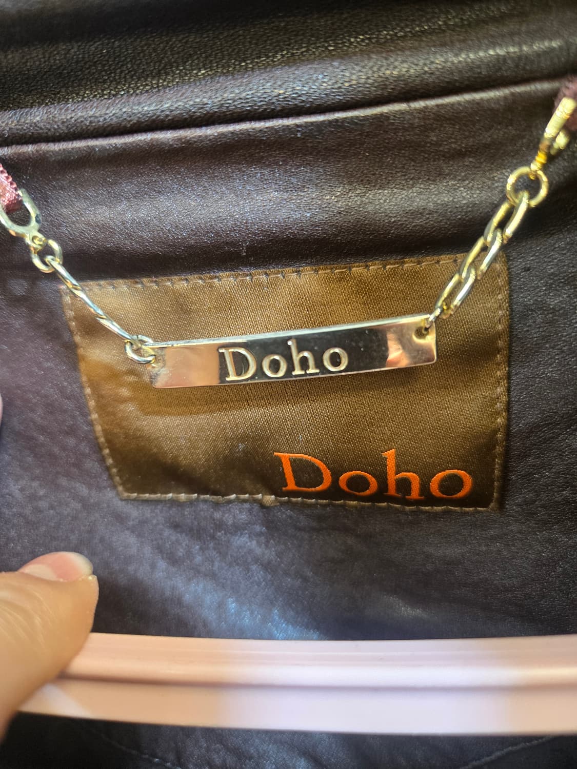 도호 양가죽 브라운 자켓 상품이미지5