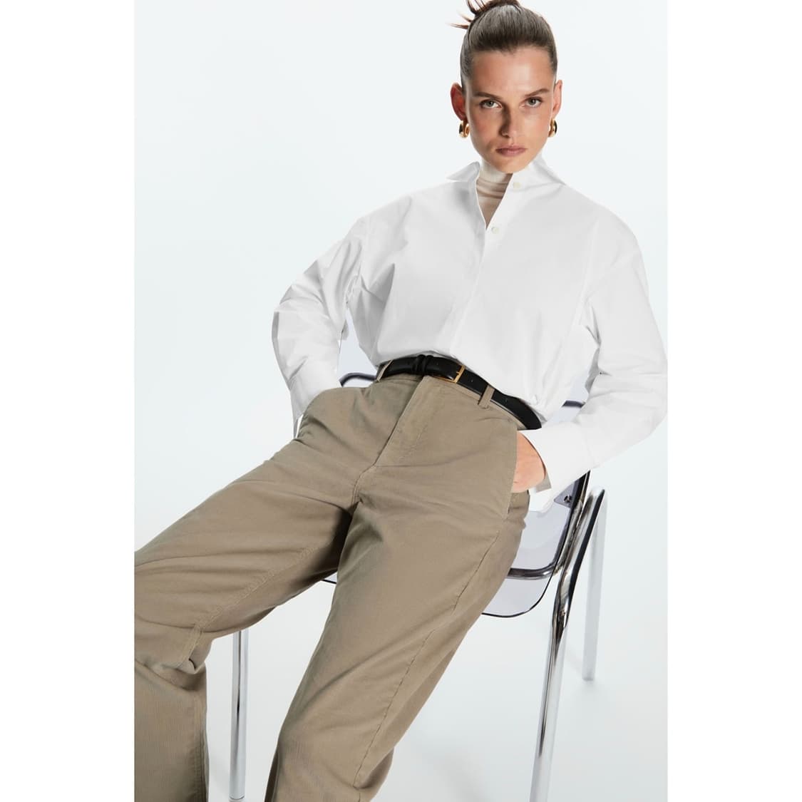 코스 COS 스트레이트핏 코듀로이 치노 상품이미지1