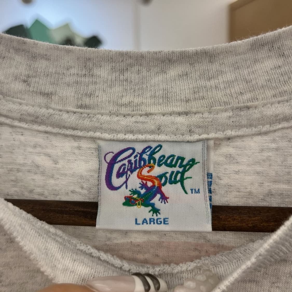 캐리비안소울 USA 스트릿 펑크 키치 빅프린팅 반팔티 L C10918 상품이미지5