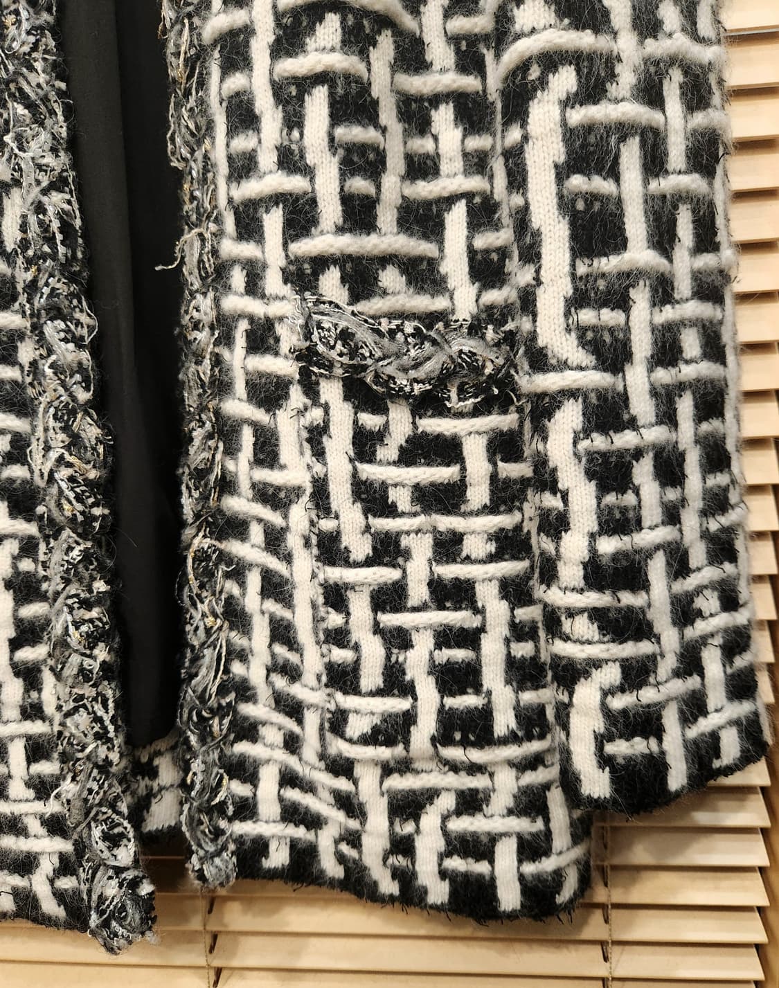 (새상품)오브제 4포켓 하프 트위드자켓55 상품이미지3