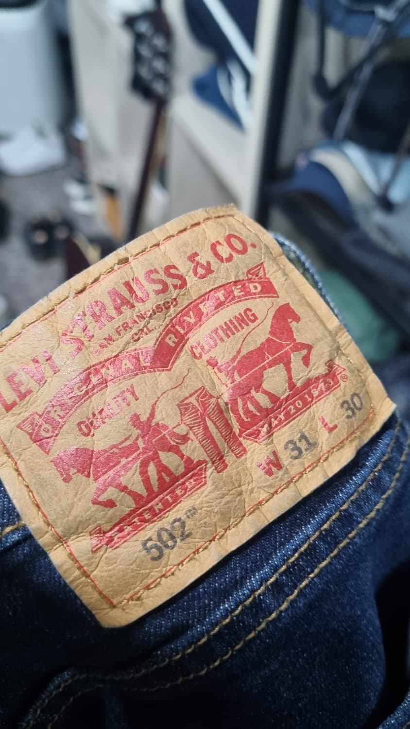 리바이스청바지 허리32 (허리단면42, 총기장97) 상태10/8 상품이미지3