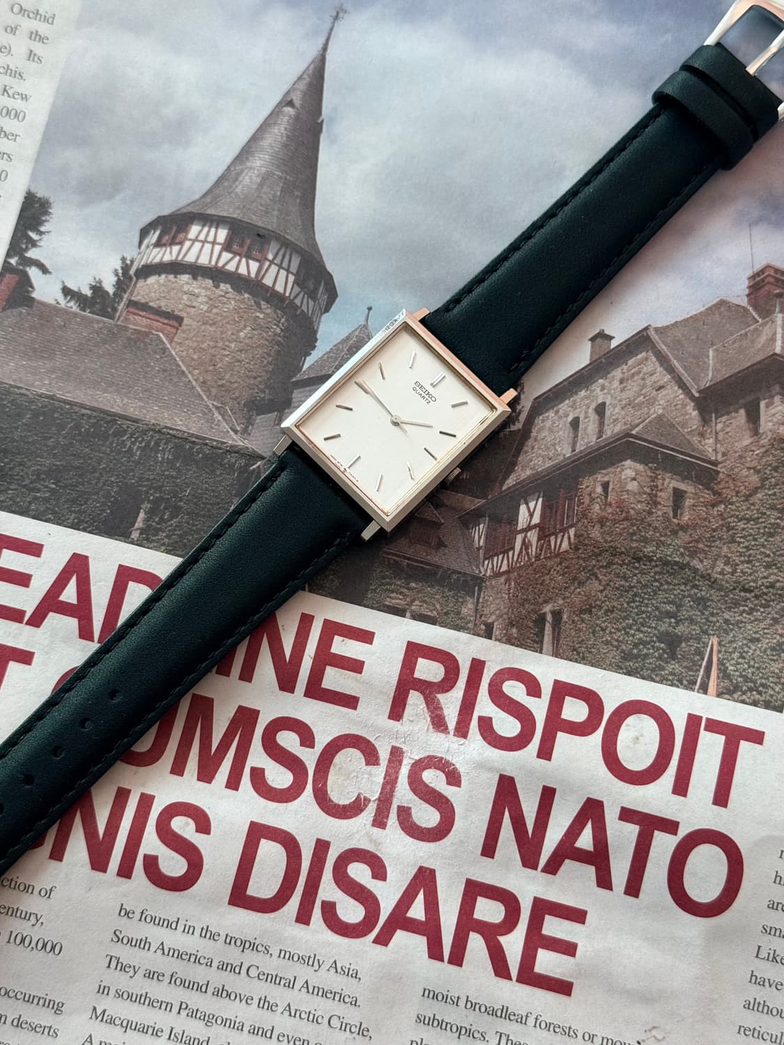 세이코 Seiko 쿼츠 스퀘어 탱크 상품이미지2