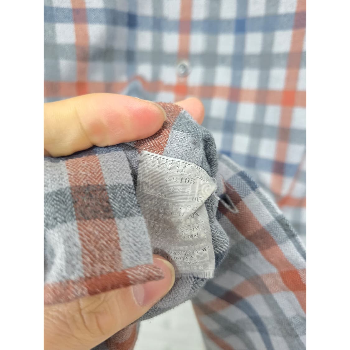 택포_ 닥스 체크 남방 105 상품이미지3