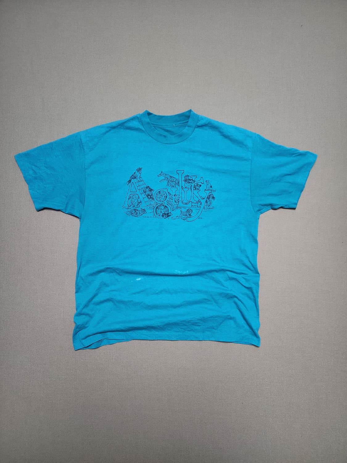80-90s 오리지널 OZELIS “Agility Dog” 티셔츠 50 상품이미지1